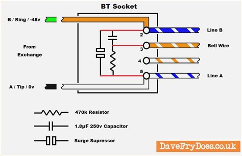 telephone wiring diagram uk